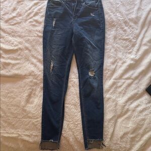 Sneak Peek Navy Ripped High-Rise Skinny Jeans